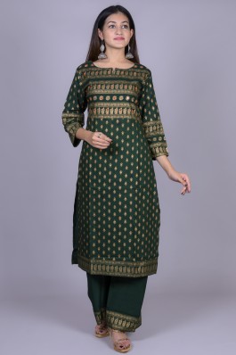 Long Kurtis With Palazzo Pants - Buy 