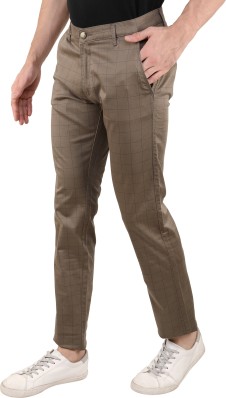 brown casual trousers