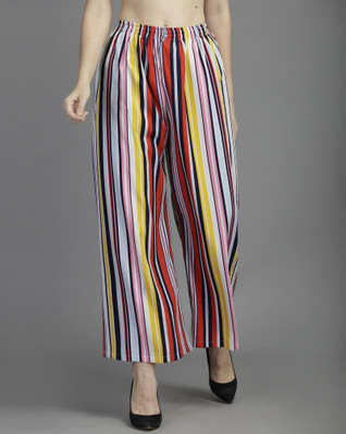 Striped palazzo pants flipkart Clearance