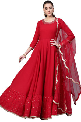 party wear anarkali suit flipkart