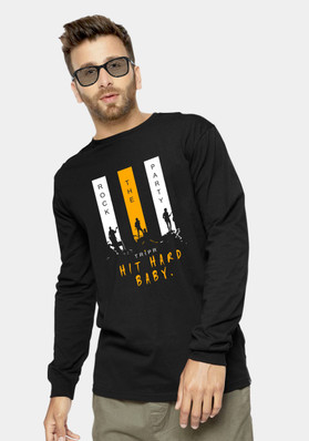 black t shirt online india