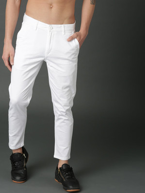White Luxury Mens Trousers - Buy White 