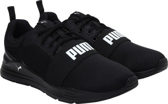 puma black shoes under 1500