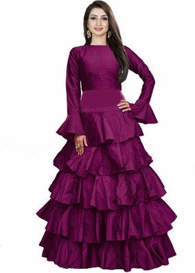 fancy gown on flipkart