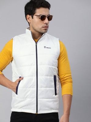 half puffer jacket for men