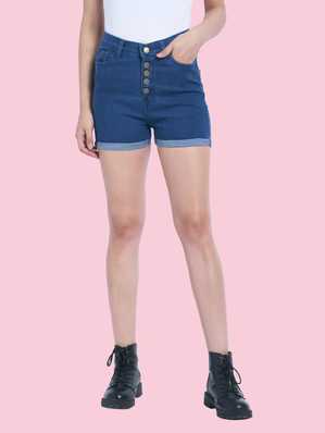 Denim Shorts Buy Womens Girls Denim Shorts Online At Best Prices In India Flipkart Com