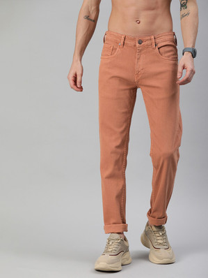 orange mens jeans