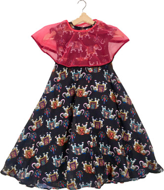 inddus black anarkali