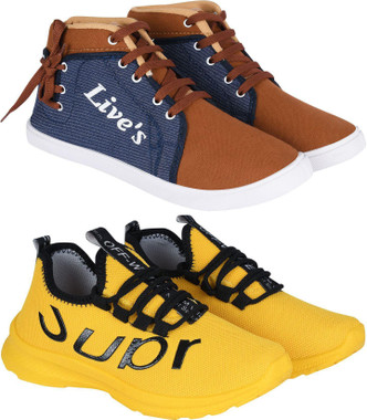 yellow canvas shoes online