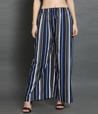 Striped palazzo pants flipkart Clearance