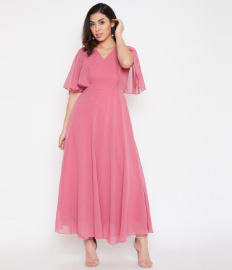 red maxi dress flipkart