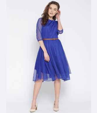 Royal Blue Dresses Buy Royal Blue Dresses Online At Best Prices In India Flipkart Com