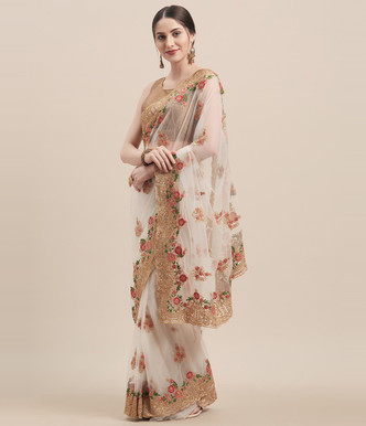 designer net sarees with price