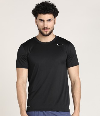Buy > black nike sports t shirt > in stock