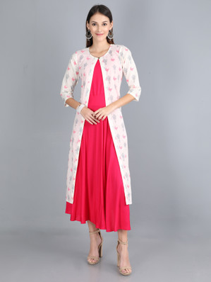 kurti with jacket style