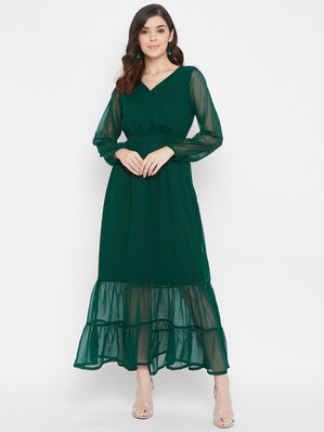 cocktail dress green color