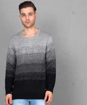 men's v neck half sleeve sweater