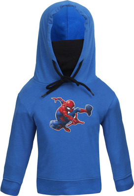 Spiderman Boys Hooded Jumper Sweater Sweat Top Age 2 to 8 yrs 