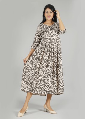 tiger print kurti designs