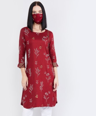 flipkart red colour kurti