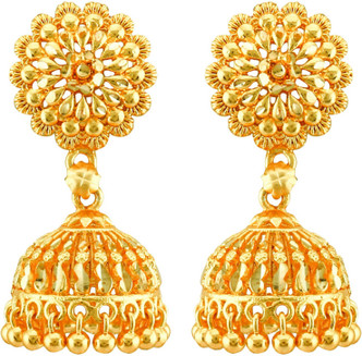 Gold Jhumka - Gold Jhumka Designs 
