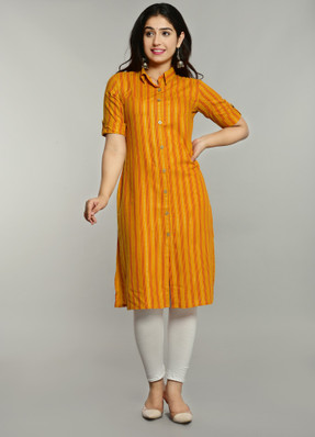 yellow kurtis design