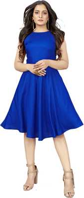 Royal Blue Dresses Buy Royal Blue Dresses Online At Best Prices In India Flipkart Com