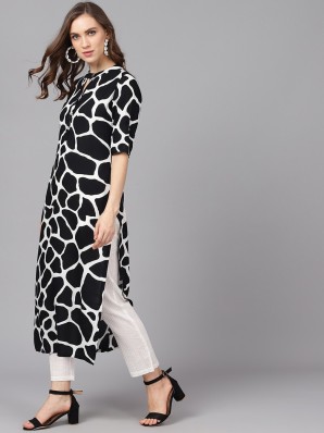 tiger print kurti designs