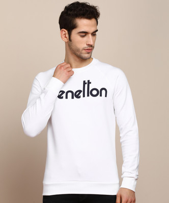 benetton men's sweatshirts