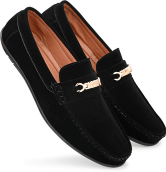 velvet black shoes