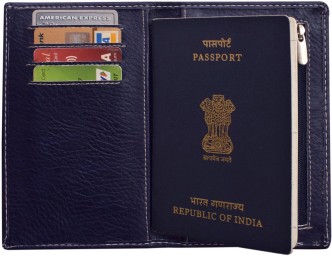 PEPPER & LIME Genuine Leather Passport Cover standard size Black Passport Case, Passport Holder authentic passport logo 