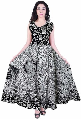 cotton maxi dresses flipkart