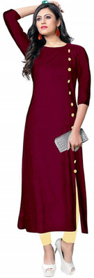 long frock with side cut