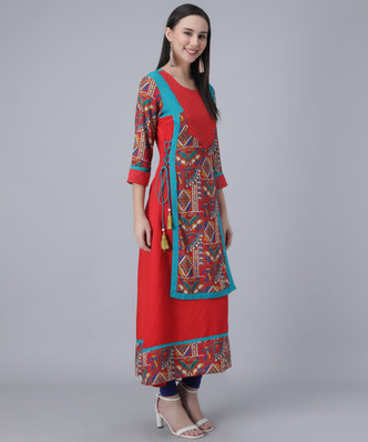flipkart layered kurtis