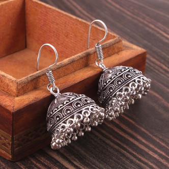 Silver Jhumkas - Buy Silver Jhumkas 