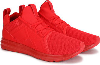 puma all red shoes