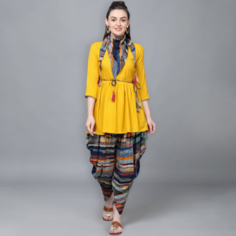 stylish dhoti kurti