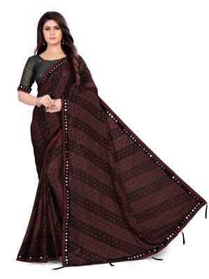 black saree with golden border flipkart