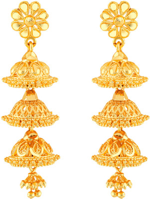 madrasi jhumka design gold