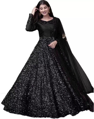 gown black dress