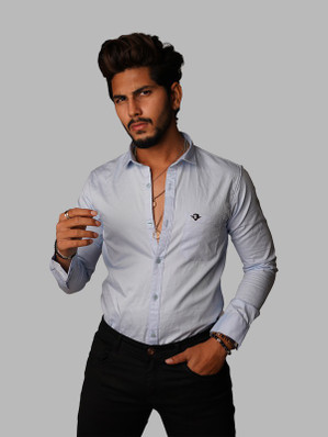 Men Casual Plain Shirt Shirts - Buy Men 
