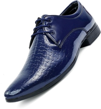 blue colour formal shoes