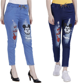 printed jeans for womens flipkart