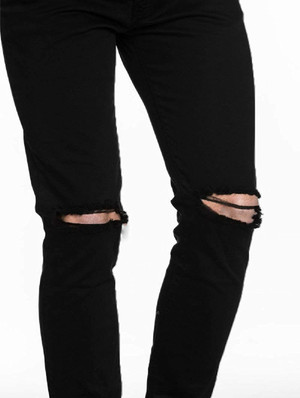 Black Ripped Jeans Mens - Buy Black 