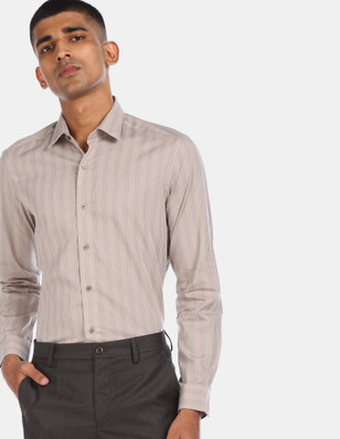Beige Mens Formal Shirts - Buy Beige 