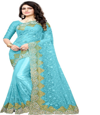 flipkart stone work saree