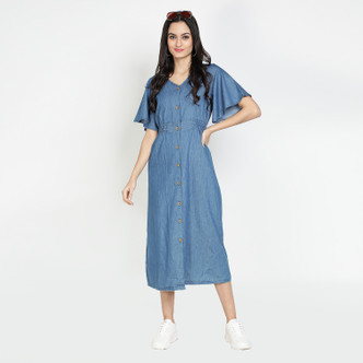 denim dress flipkart