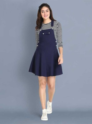 pinafore dress with shirt