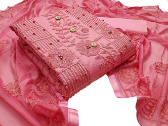 meesho unstitched suit