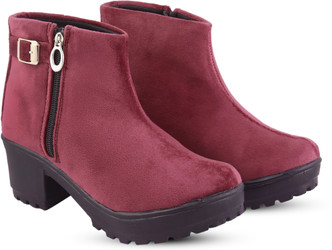 boots maroon